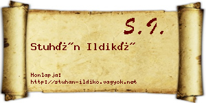 Stuhán Ildikó névjegykártya